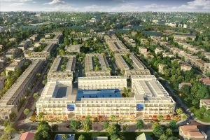Phối cảnh tổng thể dự án Shophouse Kiot Chợ Phương Liễu
